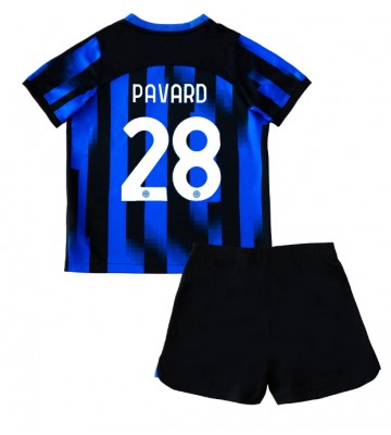 Maillot de foot Inter Milan Benjamin Pavard #28 Domicile enfant 2023-24 Manches Courte (+ pantalon court)